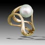 14K Gold Ring with 10mm White Pearl (this ring is available with White Pearl ONLY)