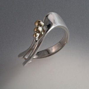14K Gold and Sterling Ring