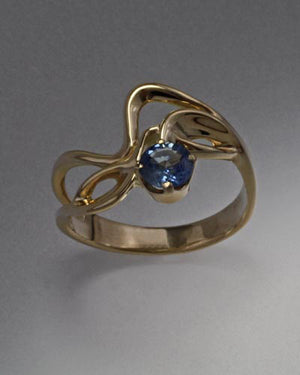 14K Gold ring with Blue Sapphire