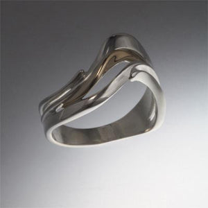 14K Gold and Sterling Silver Ring